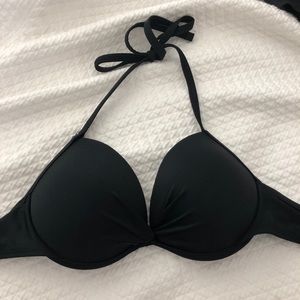 BLACK PUSH UP BIKINI TOP